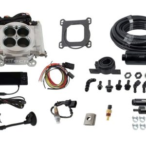 Go EFI 4 600 HP Bright Aluminum EFI System With Inline Fuel Delivery Master Kit